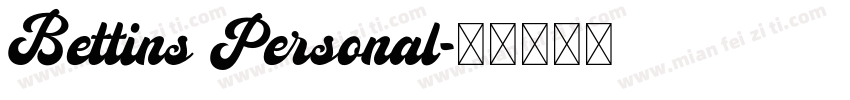 Bettins Personal字体转换